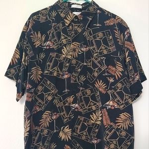 Mens martini party dress casual shirt xl chest 50